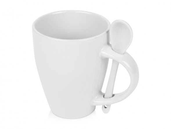 Кружка Авеленго с ложкой, белый 