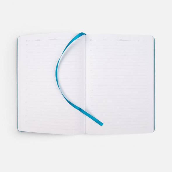 Ежедневник Tact, недатированный, бирюзовый 