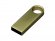 USB 3.0-флешка на 128 Гб с мини чипом и круглым отверстием, золотистый 