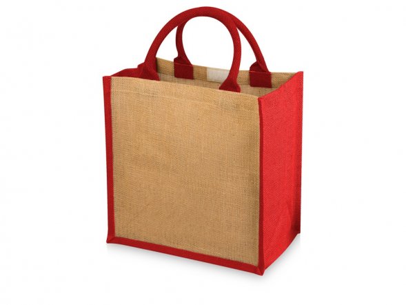 Сумка подарочная Chennai, натуральный/красный 