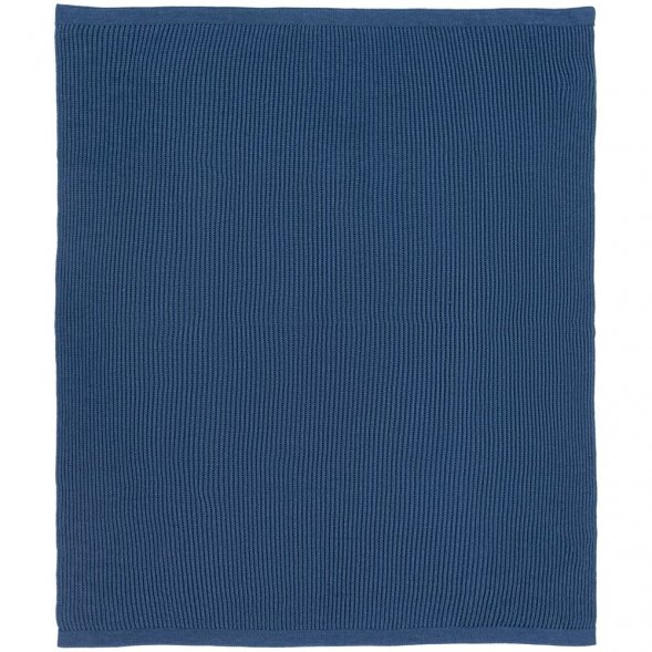 Плед Shirr, синий (деним) 