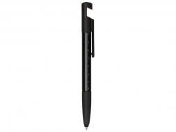 Ручка-стилус металлическая шариковая многофункциональная (6 функций) Multy, черный глянцевый