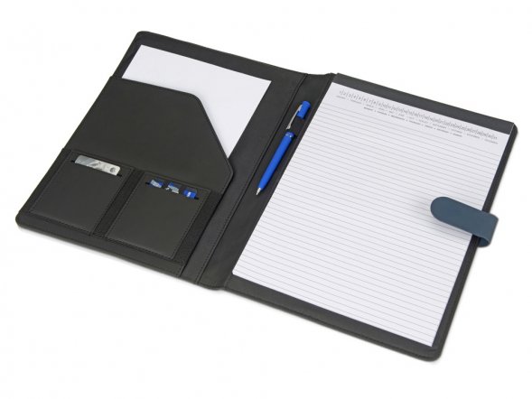 Папка для документов Route с блокнотом, синий 