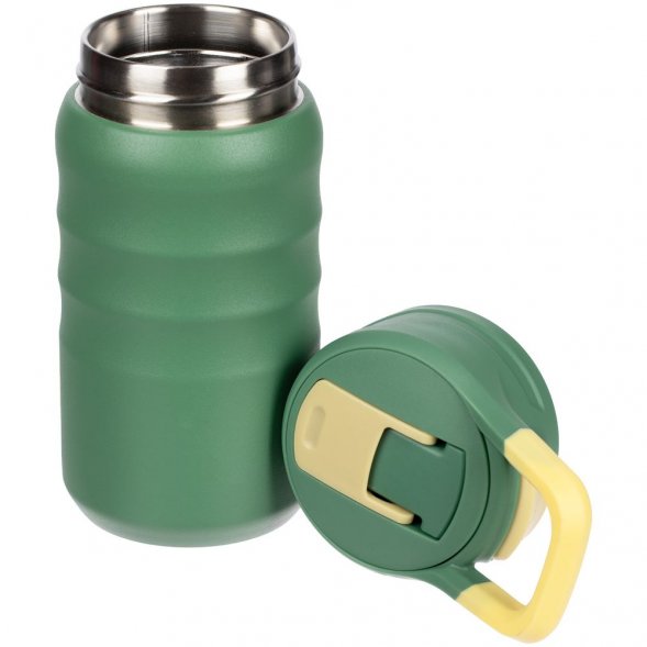 Термобутылка Fujisan 2.0 без логотипа, зеленая 