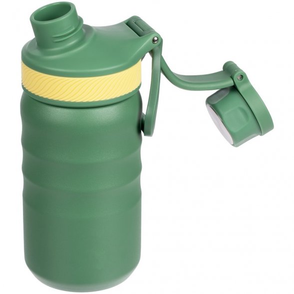 Термобутылка Fujisan 2.0 без логотипа, зеленая 