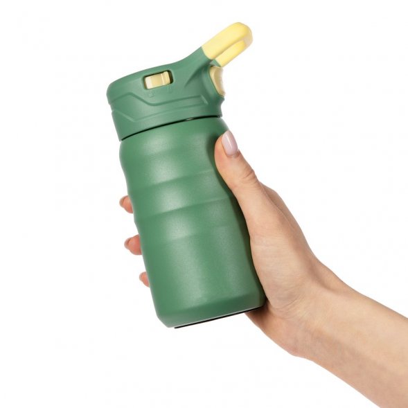 Термобутылка Fujisan 2.0 без логотипа, зеленая 