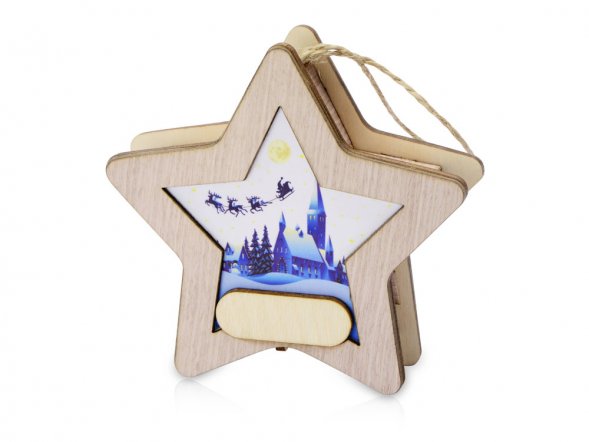 Подвеска с подсветкой, звезда 