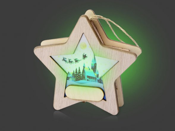 Подвеска с подсветкой, звезда 