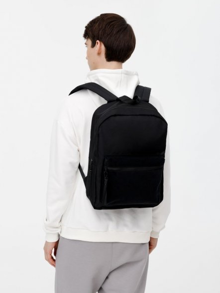 Рюкзак Patch Catcher с карманом из липучки, черный 