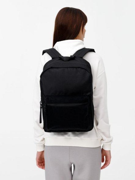 Рюкзак Patch Catcher с карманом из липучки, черный 