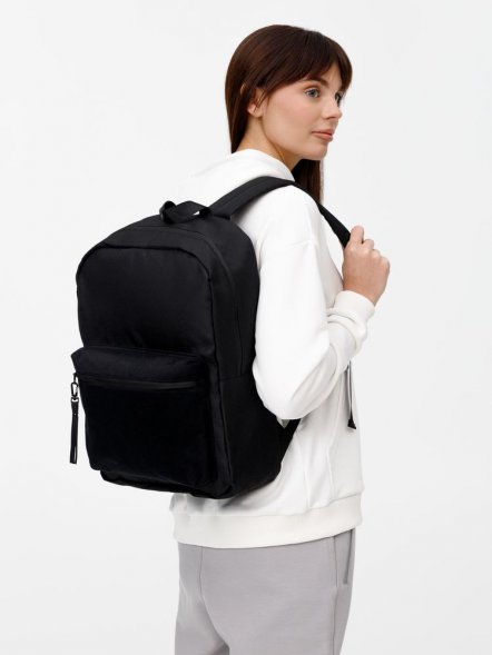 Рюкзак Patch Catcher с карманом из липучки, черный 