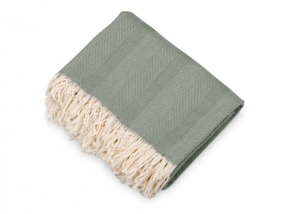 Плед Hild, темно-зеленый 