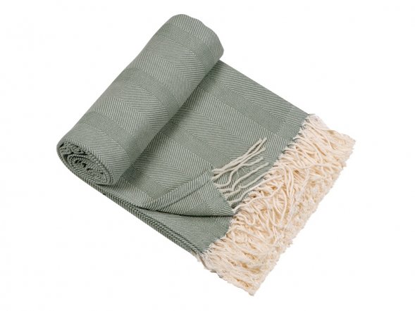 Плед Hild, темно-зеленый 