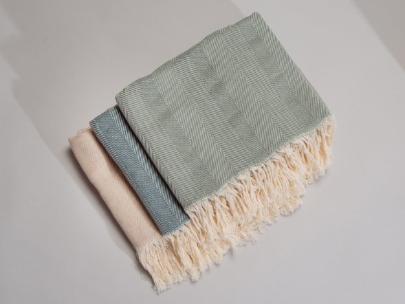 Плед Hild, темно-зеленый 