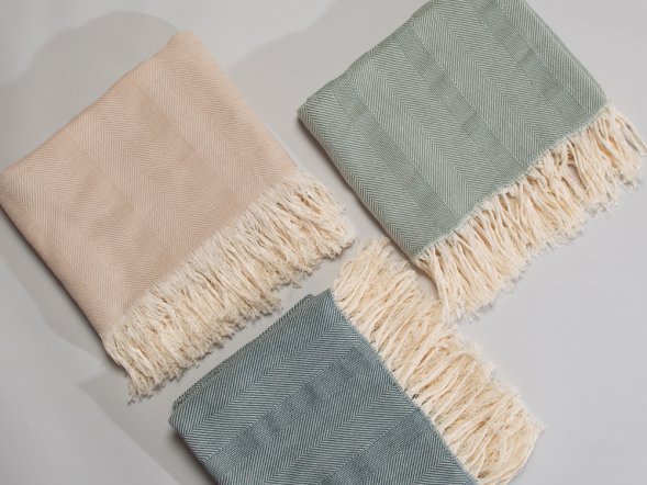 Плед Hild, темно-зеленый 