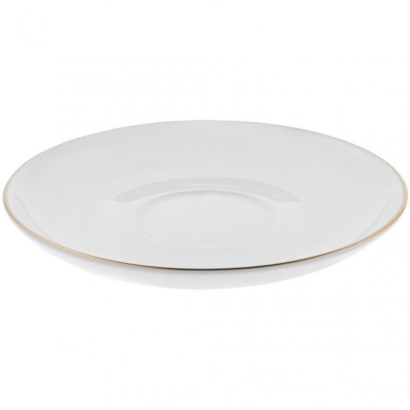 Кофейная пара Select, белая с золотистой отводкой 