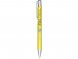 Кнопочная шариковая ручка Moneta из анодированного алюминия, синие чернила, желтый 