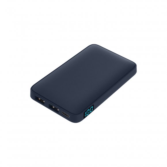 Внешний аккумулятор с подсветкой Ancor 5000 mAh, синий 