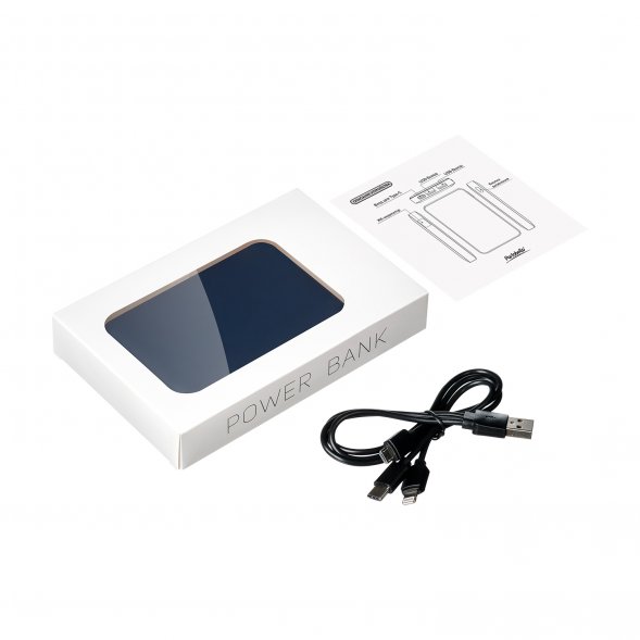 Внешний аккумулятор с подсветкой Ancor 5000 mAh, синий 