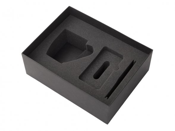 Подарочный набор c кружкой, пластиковой ручкой и повербанком С2, 10000 mAh, серый 