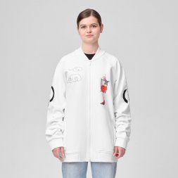 Толстовка на молнии TORRES белая Дзен