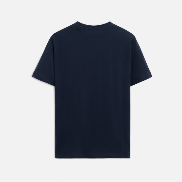 Футболка унисекс KRIS, 100% хлопок, 150 гр., темно-синяя, размер S 