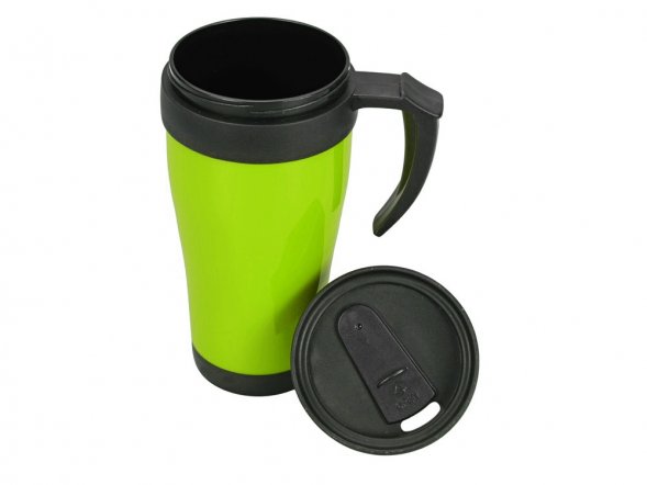 Кружка с термоизоляцией Silence 350мл, зеленое яблоко 