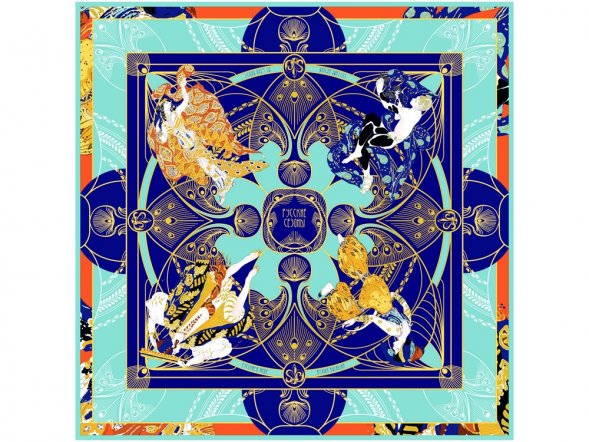 Платок Русские сезоны. Леон Бакст 