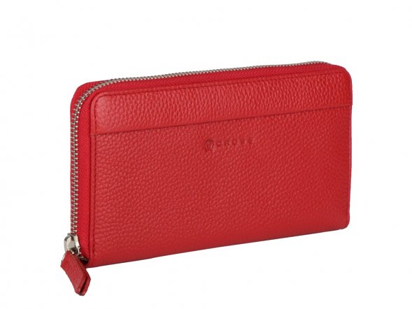 Кошелёк Cross Colors Rosso, кожа наппа, фактурная, цвет красный 