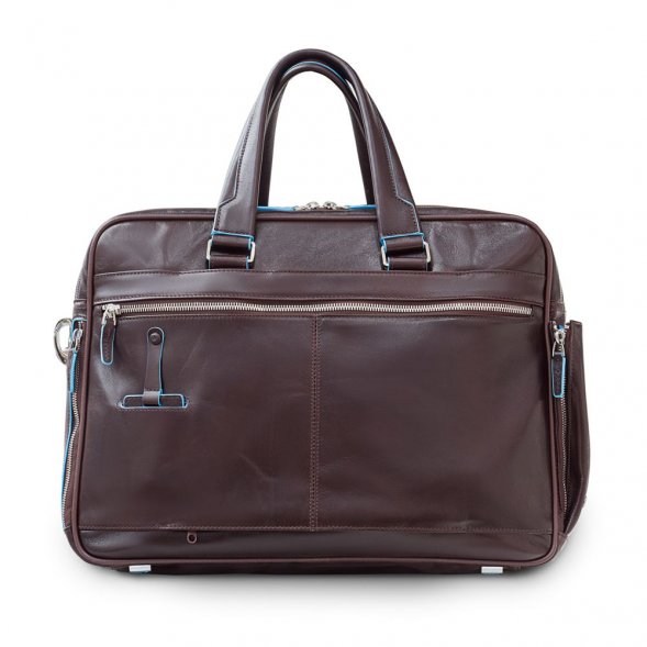 Сумка мужская для ноутбука Piquadro Blue Square, коричневая 