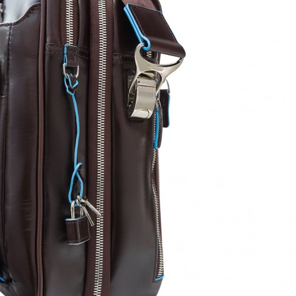 Сумка мужская для ноутбука Piquadro Blue Square, коричневая 