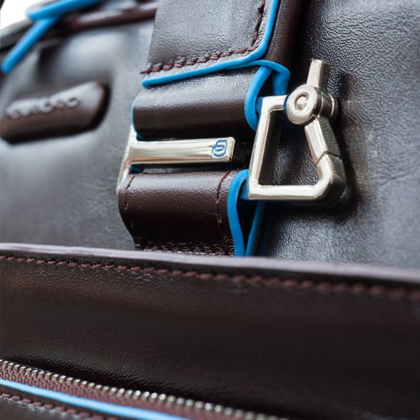 Сумка мужская для ноутбука Piquadro Blue Square, коричневая 