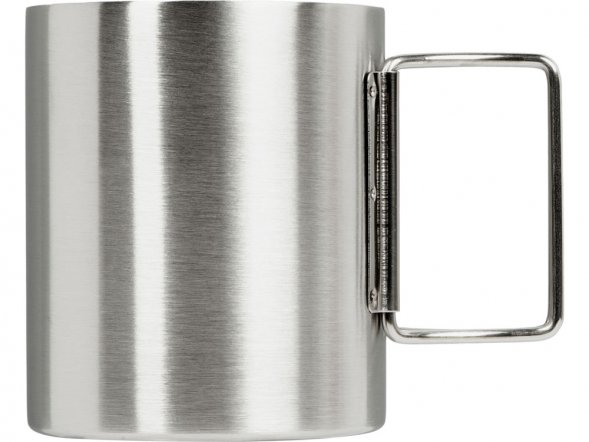 Стальная кружка с двойными стенками и складными ручками Kamchatka 