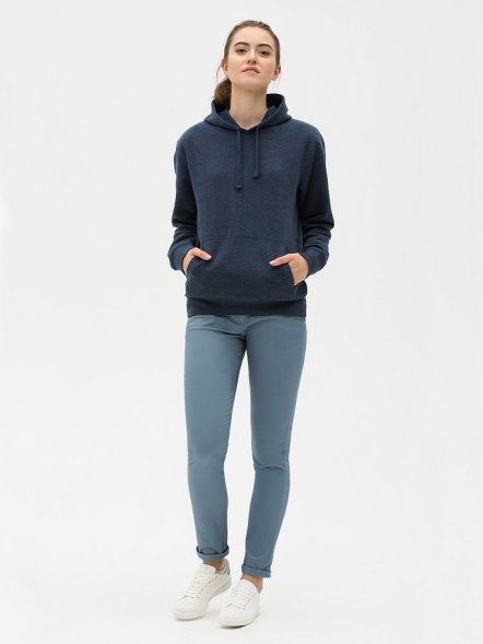 Толстовка унисекс Spencer, синий меланж 