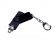 USB-флешка на 16 Гб 3 в 1 поворотный механизм, c двумя дополнительными разъемами MicroUSB и TypeC C с одноцветным металлическим клипом, черный 