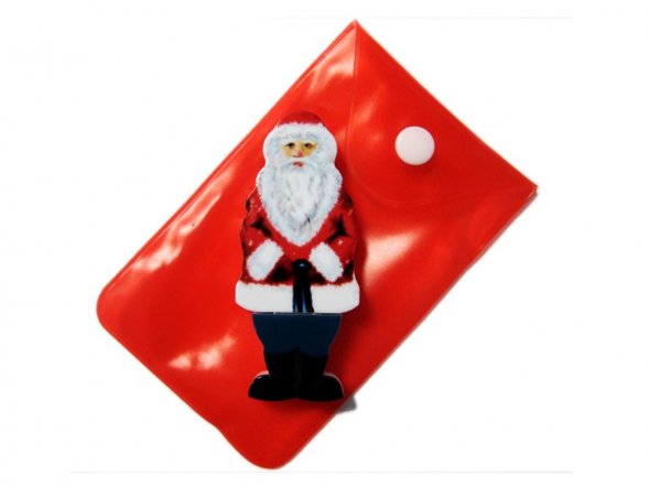 USB-флешка на 64 Гб Дед Мороз Santa под нанесение, белый 