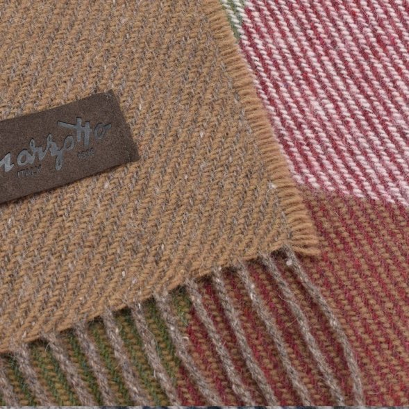 Плед Arequipa, бордовый с бежевым 