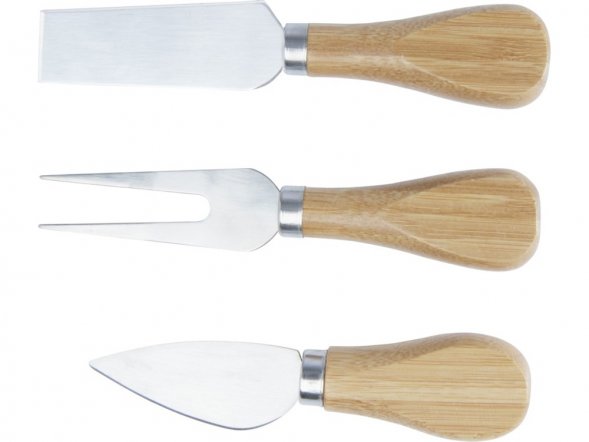 Ement Бамбуковая доска для сыра и инструменты, natural 