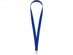 Ланьярд с карабином и замком безопасного разрыва, синий