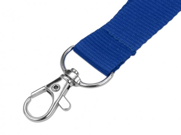 Ланьярд с карабином и замком безопасного разрыва, синий 