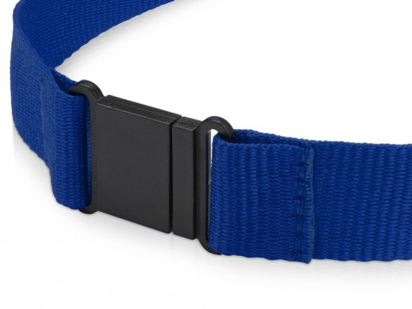 Ланьярд с карабином и замком безопасного разрыва, синий 