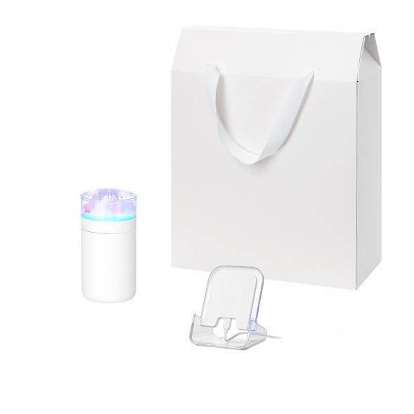 Подарочный набор Crystal, Gloss NEO, белый (увлажнитель воздуха, зарядное устройство) 