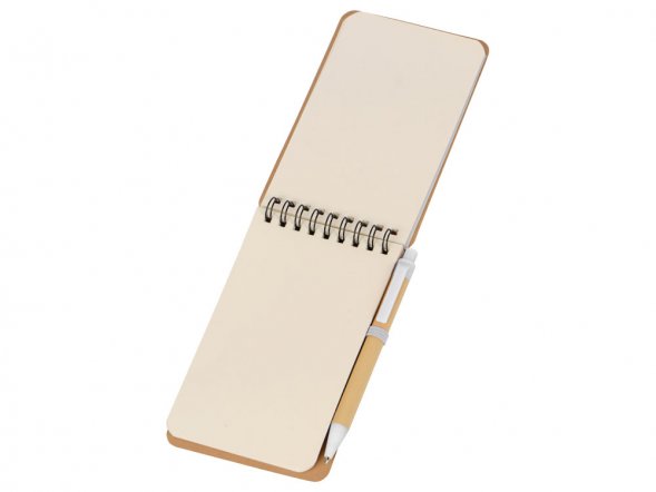 Набор канцелярский с блокнотом и ручкой Masai, белый 