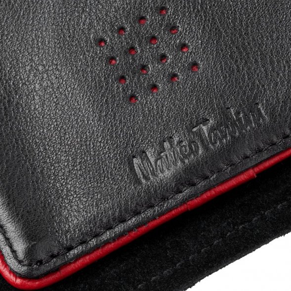 Кошелек Partinico, черный с красным 