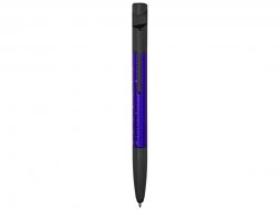 Ручка-стилус металлическая шариковая многофункциональная (6 функций) Multy, темно-синий