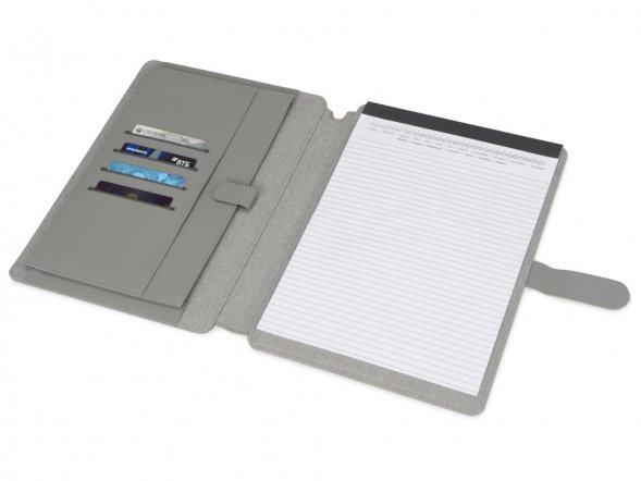 Папка для документов Kadeo с блокнотом, светло-серый 