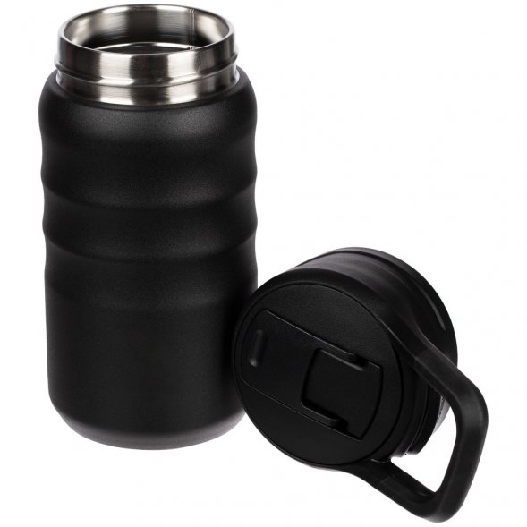 Термобутылка Fujisan 2.0 без логотипа, черная 