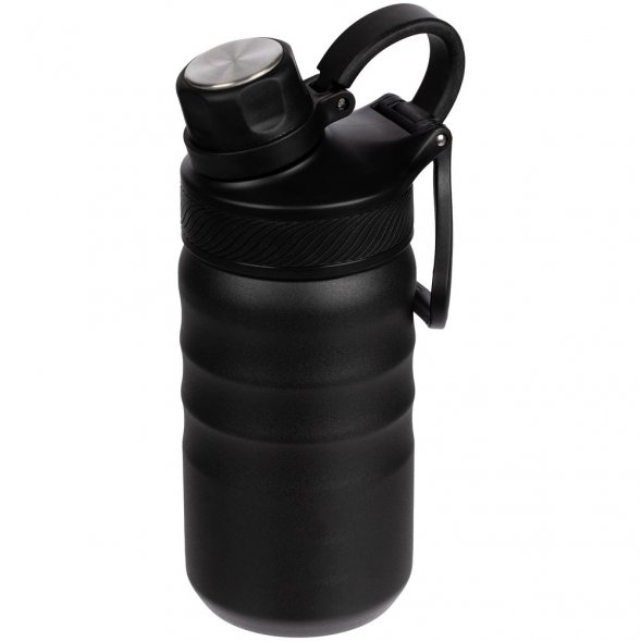 Термобутылка Fujisan 2.0 без логотипа, черная 