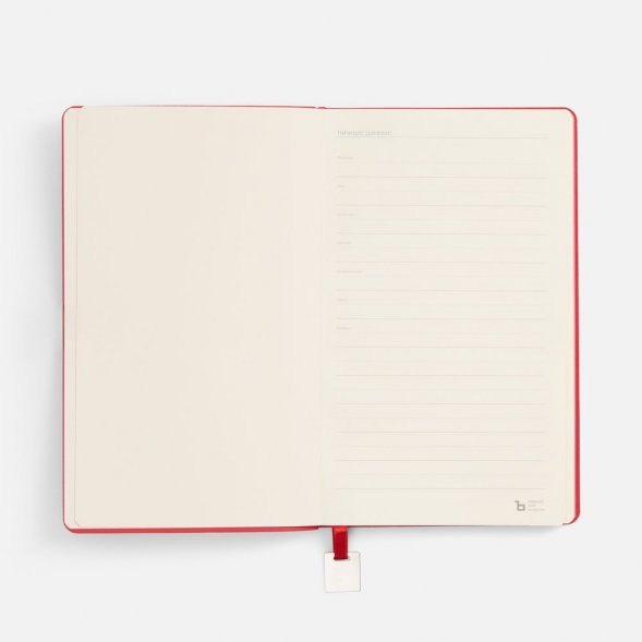 Ежедневник Shall Light, недатированный, красный 