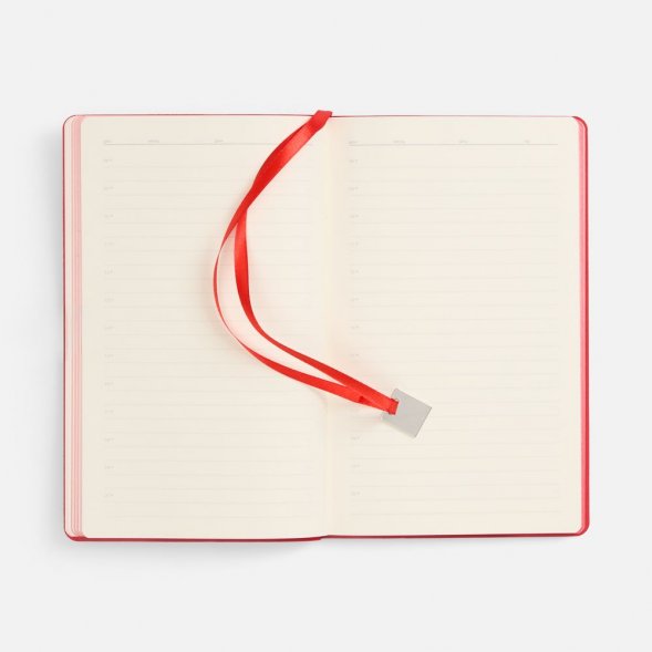 Ежедневник Shall Light, недатированный, красный 